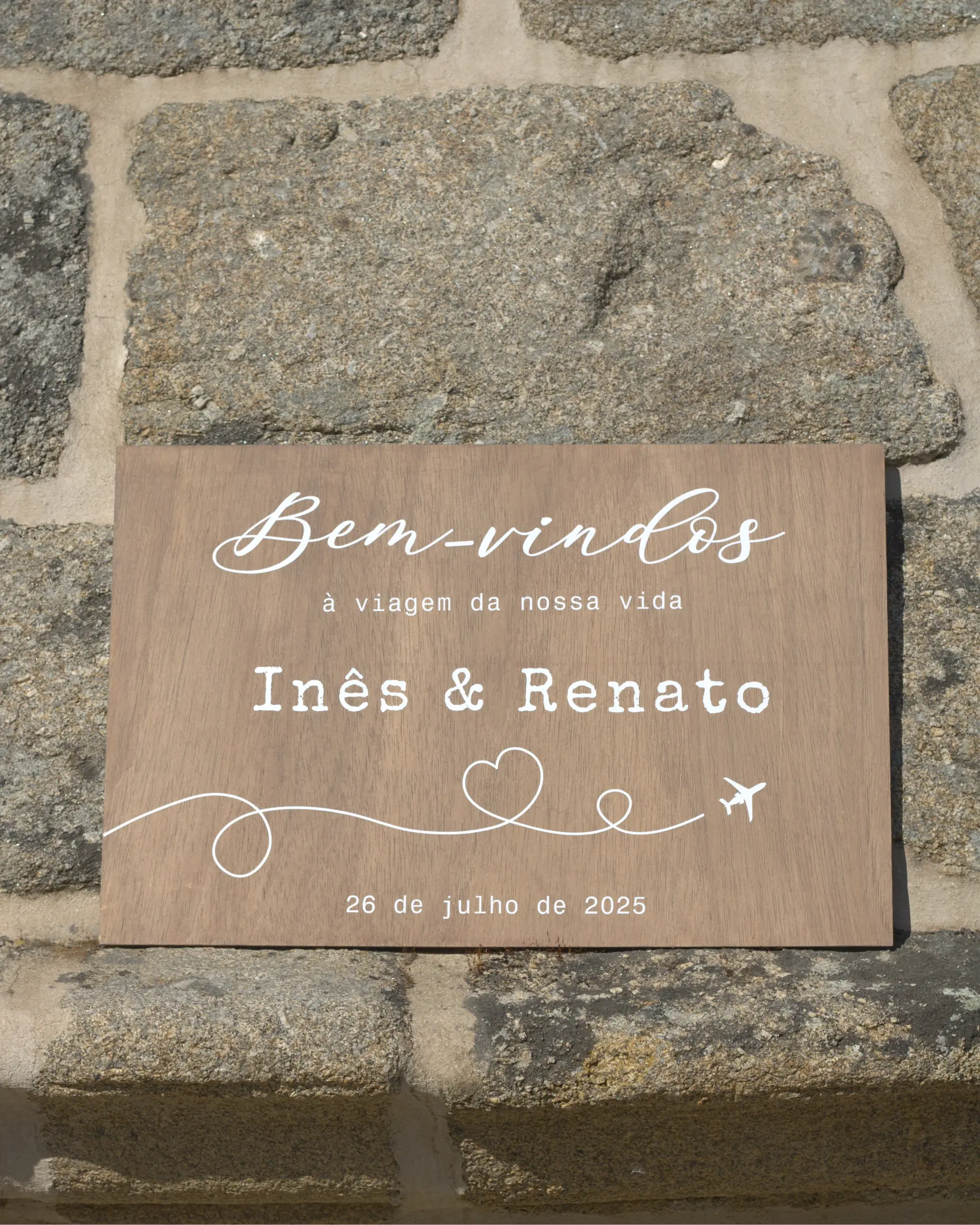 Placa Bem-Vindos I&R